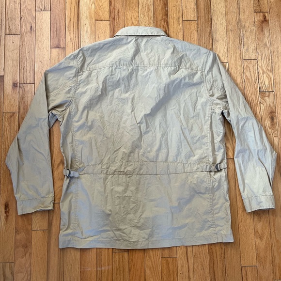 VTG Polo Golf Ralph Lauren Safari Chore Jacket Full Zip Adjustable Unlined Y2K - Picture 7 of 12